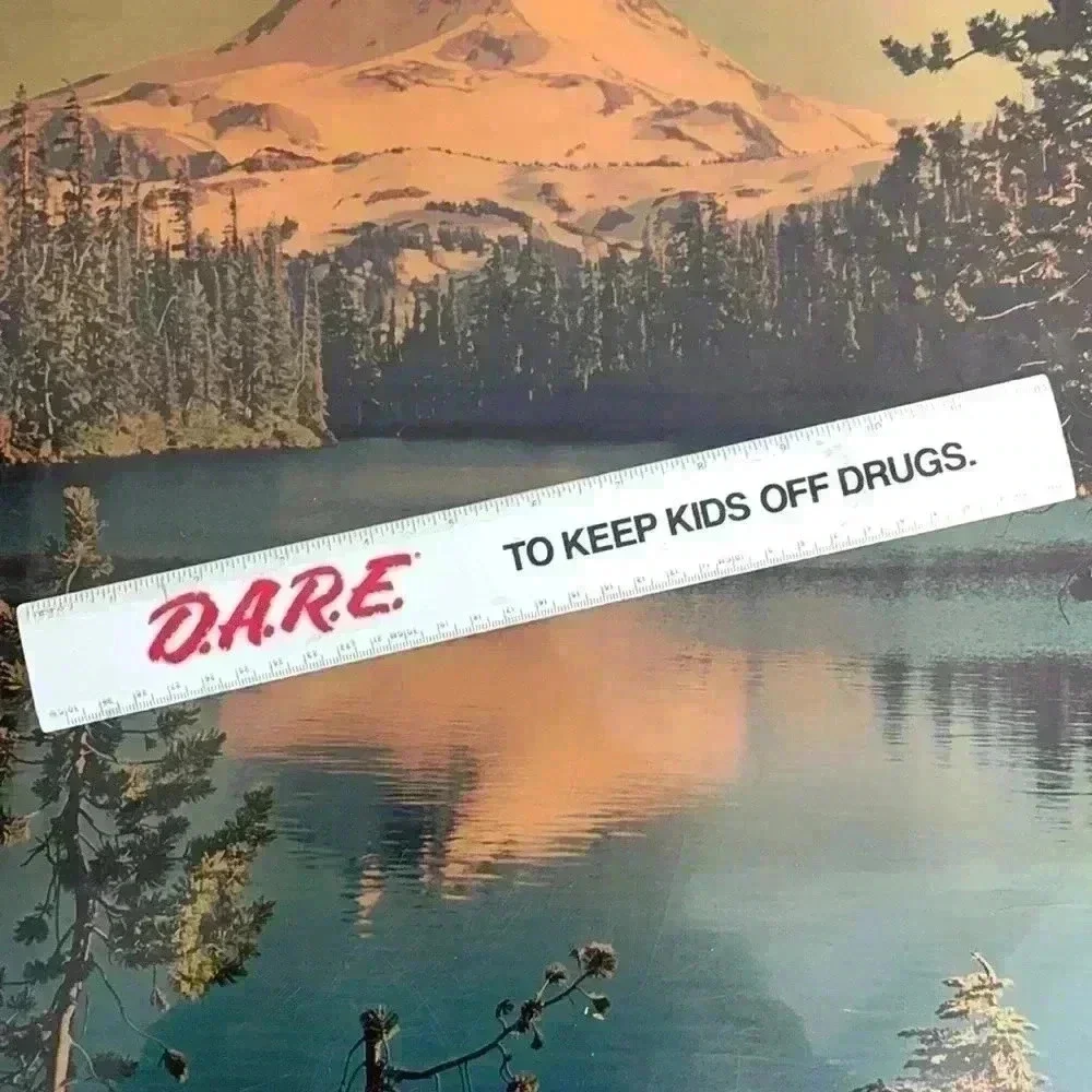 Vintage D.A.R.E. To Keep Kids Off Drugs Just Say No Plastic 12” Ruler 80s 90s - Picture 1 of 5